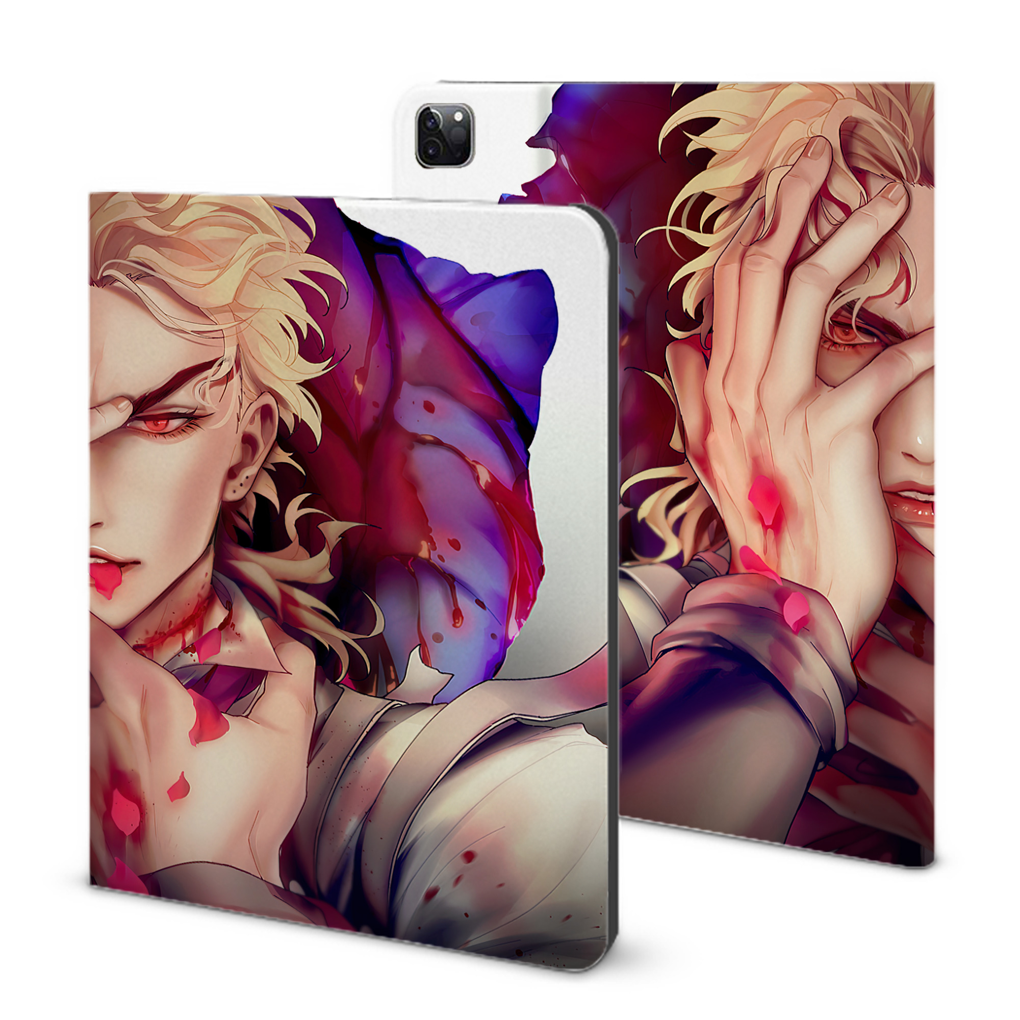 （画像用） ジョジョの奇妙な冒険 JoJo's Bizarre Adventure IPad ケース ブック型 PUレザー TPU 耐衝撃 軽量 薄型 ペン収納なし 全面保護 IPad 各モデル対応